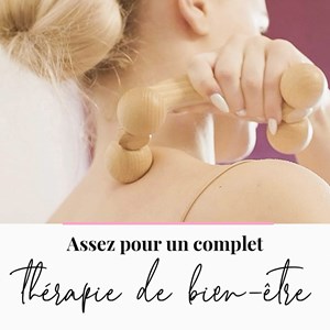 Rouleau massage masseur pour corps bois