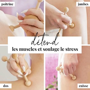 Masseur point déclenchement bois massage