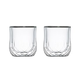 Verres double paroi whisky - lot de 2