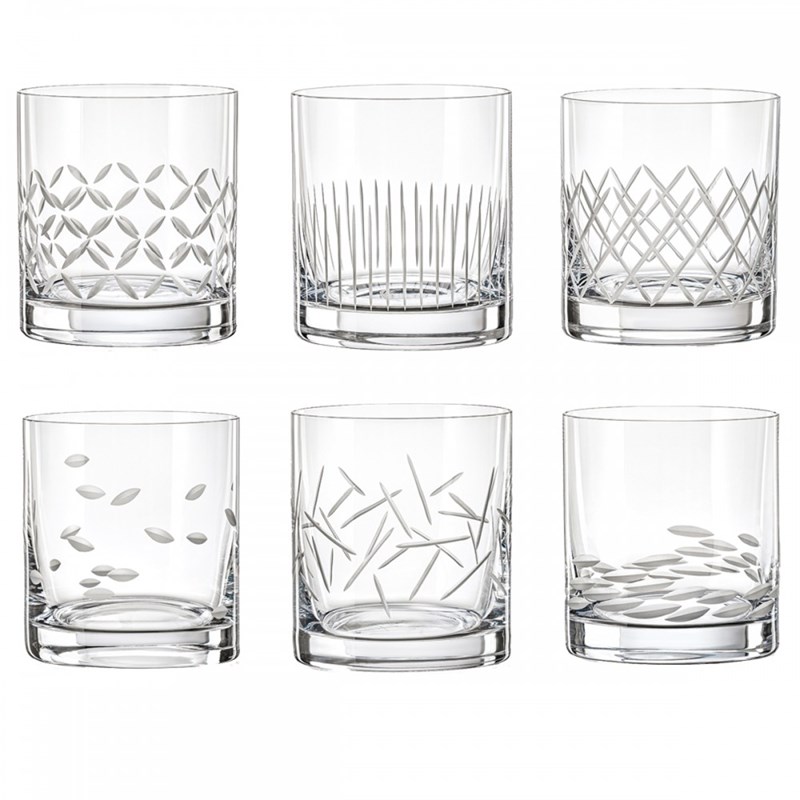 Verres à whisky 280 ml minsk - lot de 6