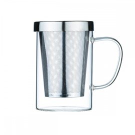 Mug 400ml avec couvercle et filtre en inox