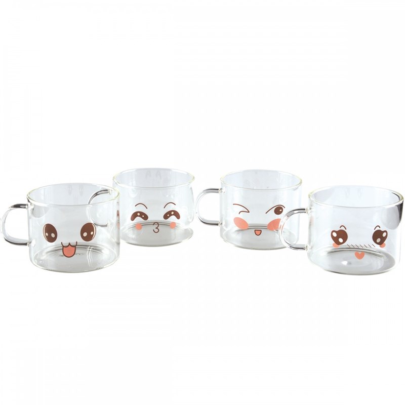 Mugs décors 500ml - lot de 4