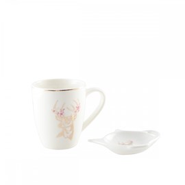 Mug cerf dore avec repose the