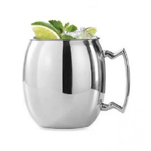 Mug inox lisse avec anse