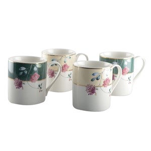 Mugs floral - lot de 4
