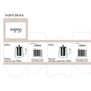 Théière 750ml filtre inox