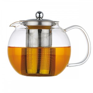 Theière boule 1,3l en inox avec filtre