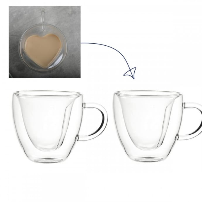 Tasse à Thé Double Paroi Transparente Avec Motif Anges - Marque AMBIENTE - Neuf