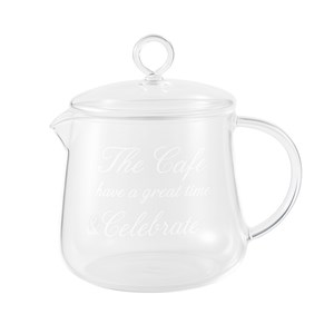 Théière double paroi avec inscription