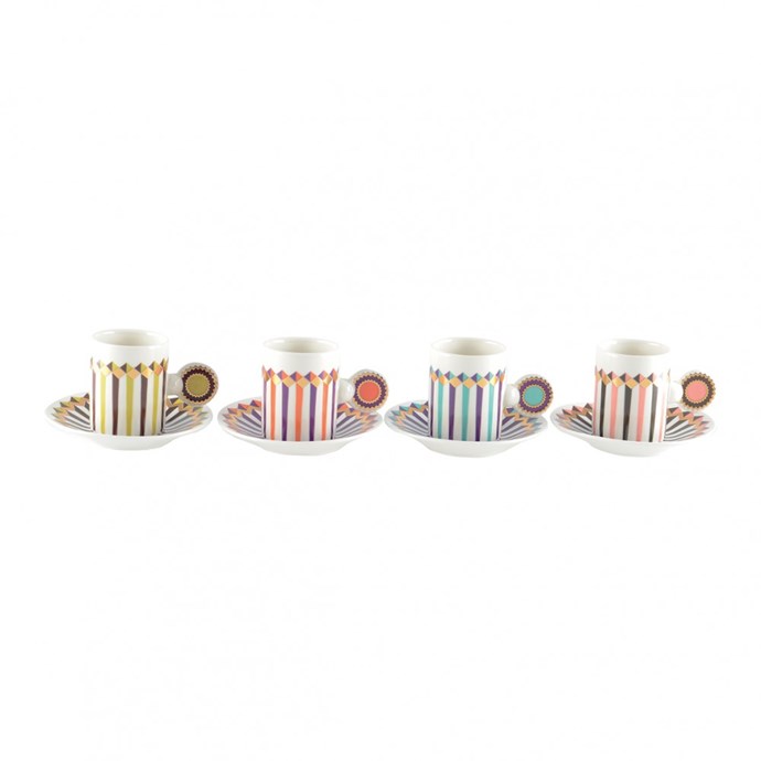 Lot De 4 Tasses à Café Vintage Vereco Avec Sous-tasses – Verre Trempé, Bel état