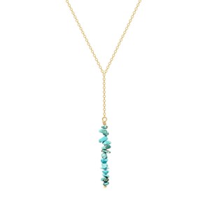 Collier pendant en turquoise
