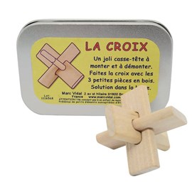 Marc vidal cassetête en bois  la croix