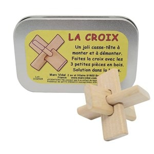 Cassetête en bois  la croix  marc vid