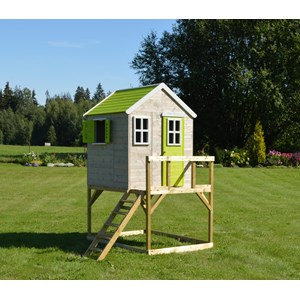 Maison de jardin enfant avec plateforme