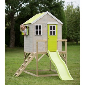 Maison de jardin enfant avec toboggan