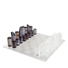 Jeu de dame et d'échec en acrylique