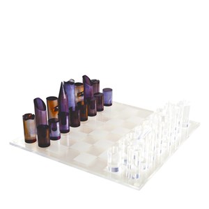 Jeu de dame et d'échec en acrylique