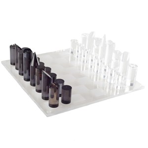 Jeu de dame et d'échec en acrylique