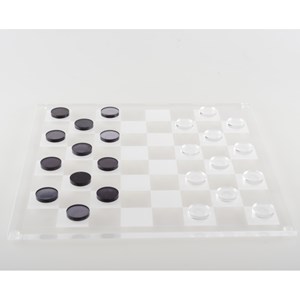 Jeu de dame et d'échec en acrylique