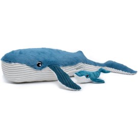 Peluche ptipotos baleine maman bébé