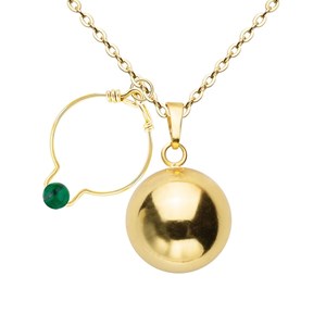 Bola de grossesse et bague malachite