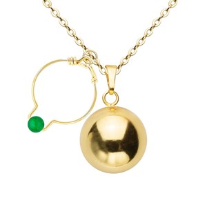 Bola de grossesse et bague jade