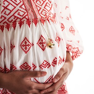 Bola de grossesse et bague rubis zoïsite