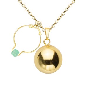 Bola de grossesse et bague aventurine