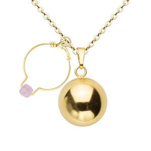 Bola de grossesse et bague kunzite