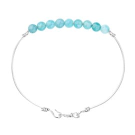 Bracelet aigue marine  & argent (xs)