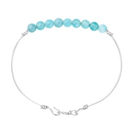 Bracelet aigue marine  & argent (s)