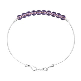 Bracelet améthyste  & argent (xs)