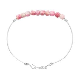 Bracelet tourmaline rose & argent (m)