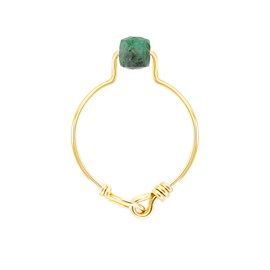 Bague émeraude & or 14k gold-filled (54)