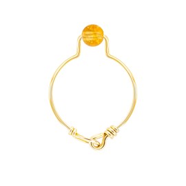 Bague citrine & or 14k gold-filled (60)