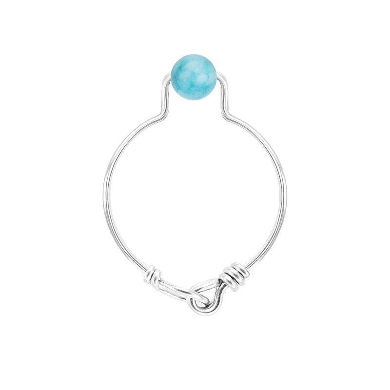 Maison Mutel - Bague aigue-marine & argent 925 (50)