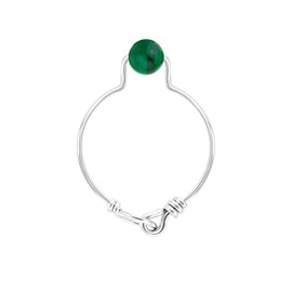 Bague malachite & argent 925 (56)