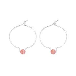 Boucles d'oreilles rhodochrosite & arg
