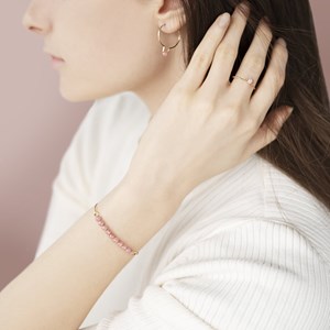 Boucles d'oreilles rhodochrosite & arg