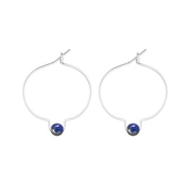 Boucles d'oreilles lapis lazuli & arg