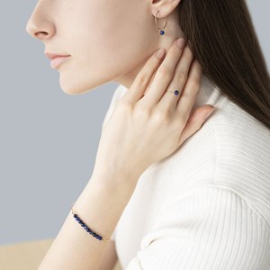 Boucles d'oreilles lapis lazuli & arg