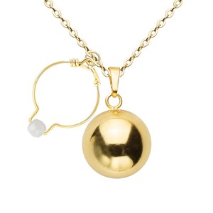 Bola et bague pierre de lune facettée