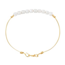 Bracelet pierre de lune facettées & or