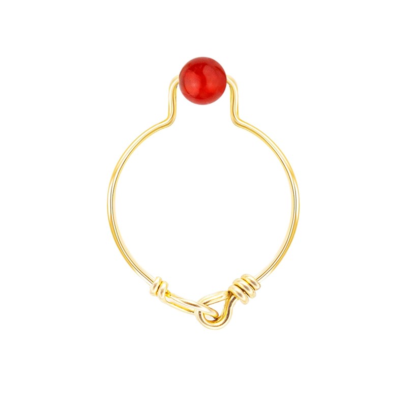 Maison Mutel - Bague cornaline & or (50)