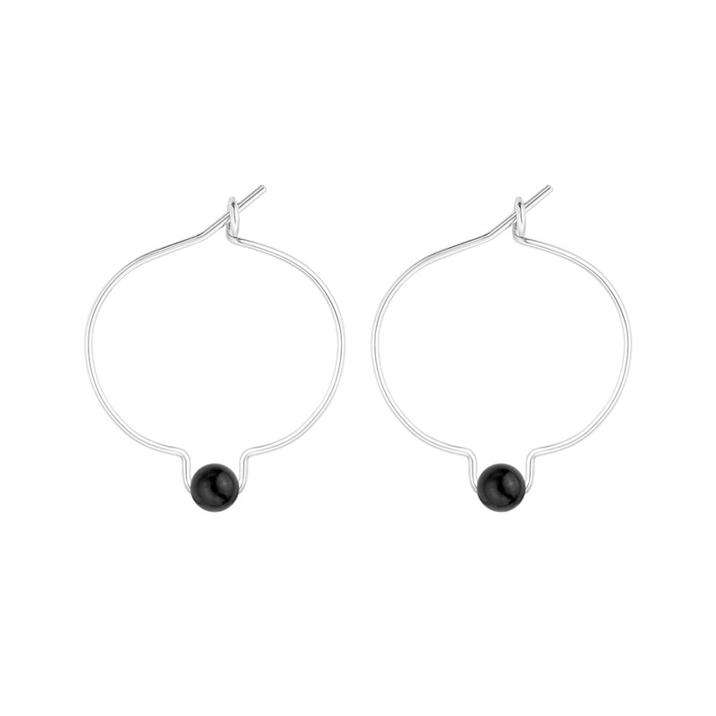 Maison Mutel - Boucles d'oreilles tourmaline & argent