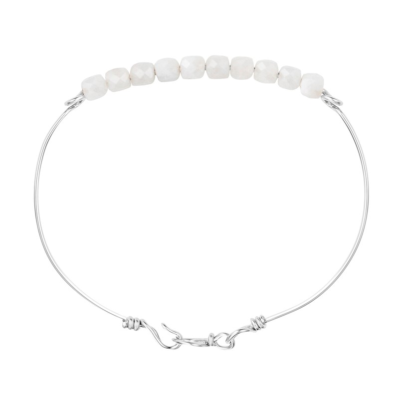 Bracelet pierre de lune 2 & argent (s)