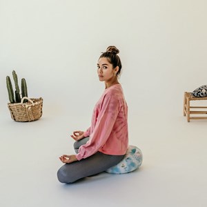 Coussin de méditation zafu aura