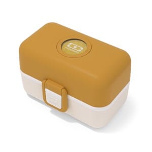 Bento compartimenté enfant 800ml jaune