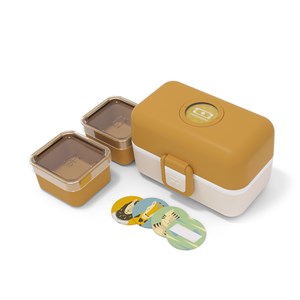 Bento compartimenté enfant 800ml jaune