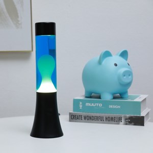 Lampe à lave en verre bluefire